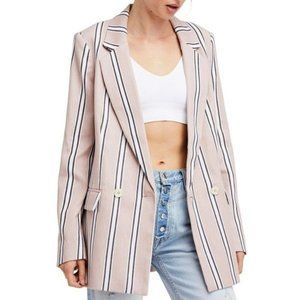 Free People Oversized Pink Blazer